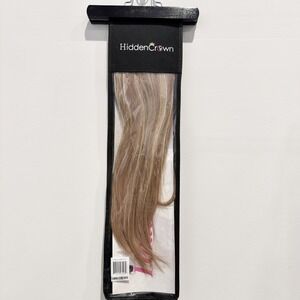 Hidden Crown Topper Natural Light Brown with Subtle Highlights | #812 New In Bag